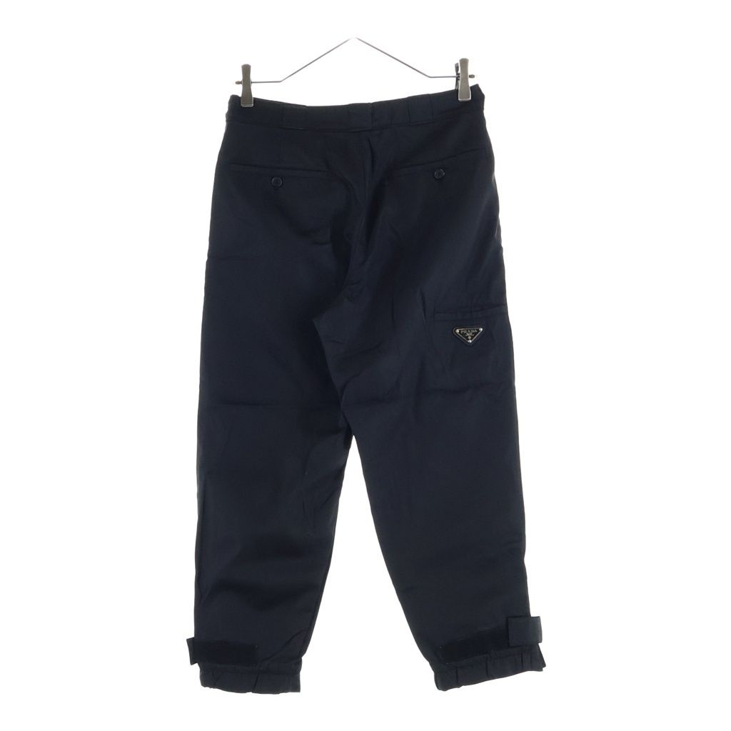 Prada Nylon Jogger Pants Triangle Logo Black — view 2