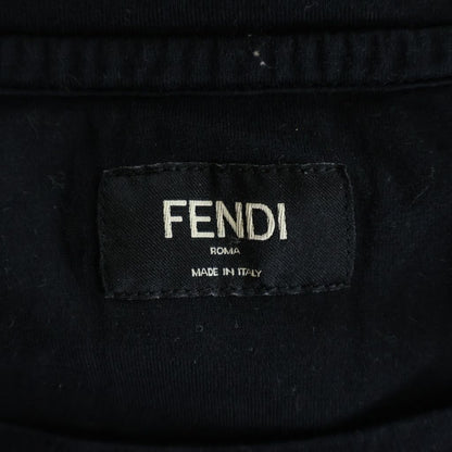 Fendi FF Box Logo Crew Neck Short Sleeve Top T-Shirt Black — view 7