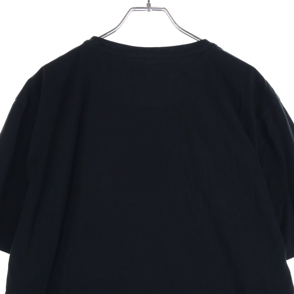 Fendi FF Box Logo Crew Neck Short Sleeve Top T-Shirt Black — view 4