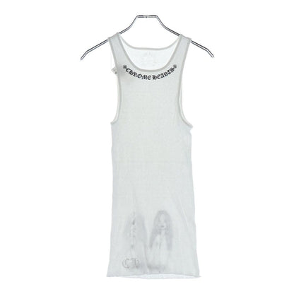Chrome Hearts Neck Logo Back Girls Print Tank Top White — view 2