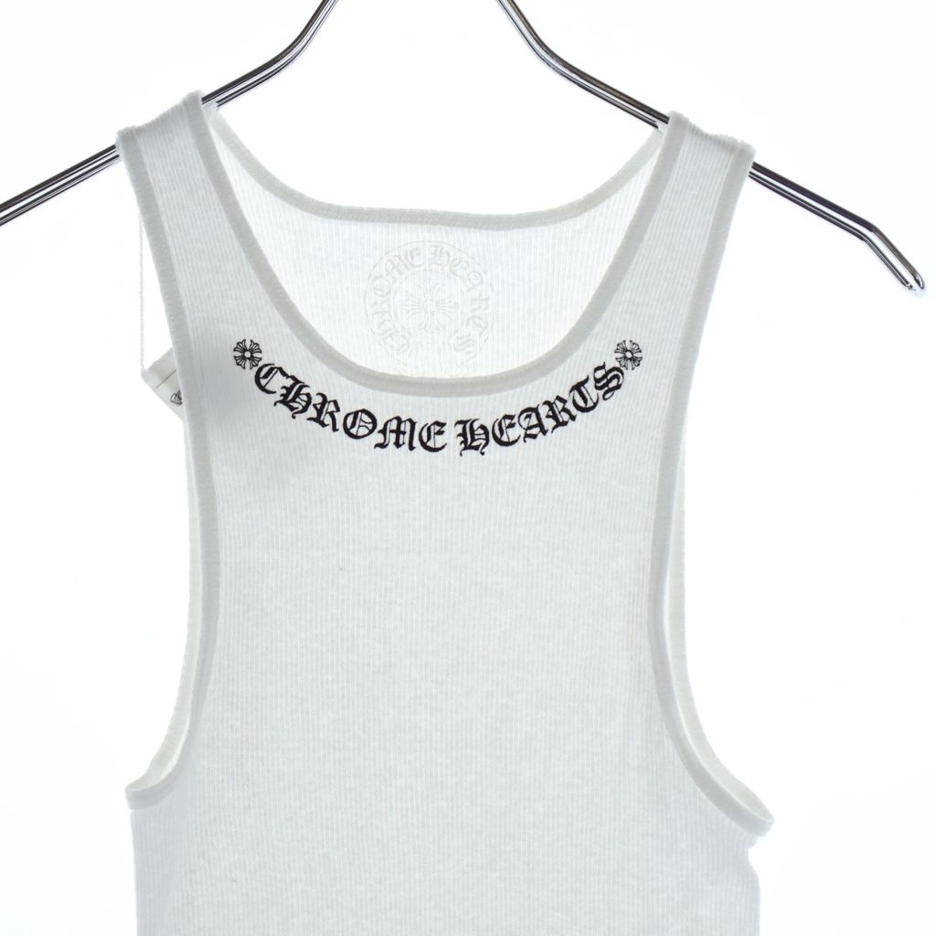 Chrome Hearts Neck Logo Back Girls Print Tank Top White — view 3