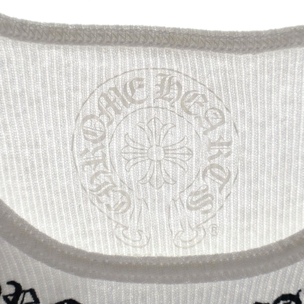 Chrome Hearts Neck Logo Back Girls Print Tank Top White — view 7