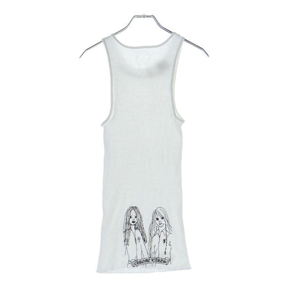 Chrome Hearts Neck Logo Back Girls Print Tank Top White
