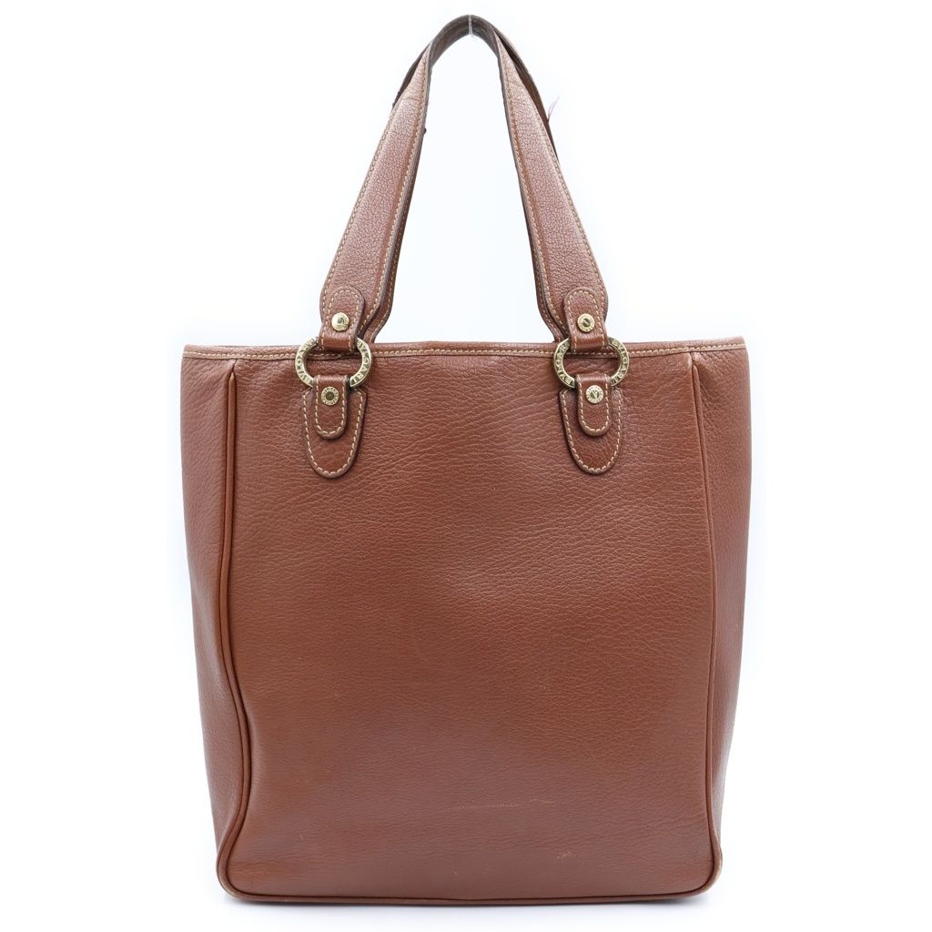 Bvlgari Maxilettare 2-Way Tote Bag Brown Leather — view 2