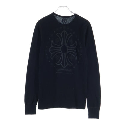 Chrome Hearts Vintage Long Sleeve Thermal CH Plus Print Sweatshirt