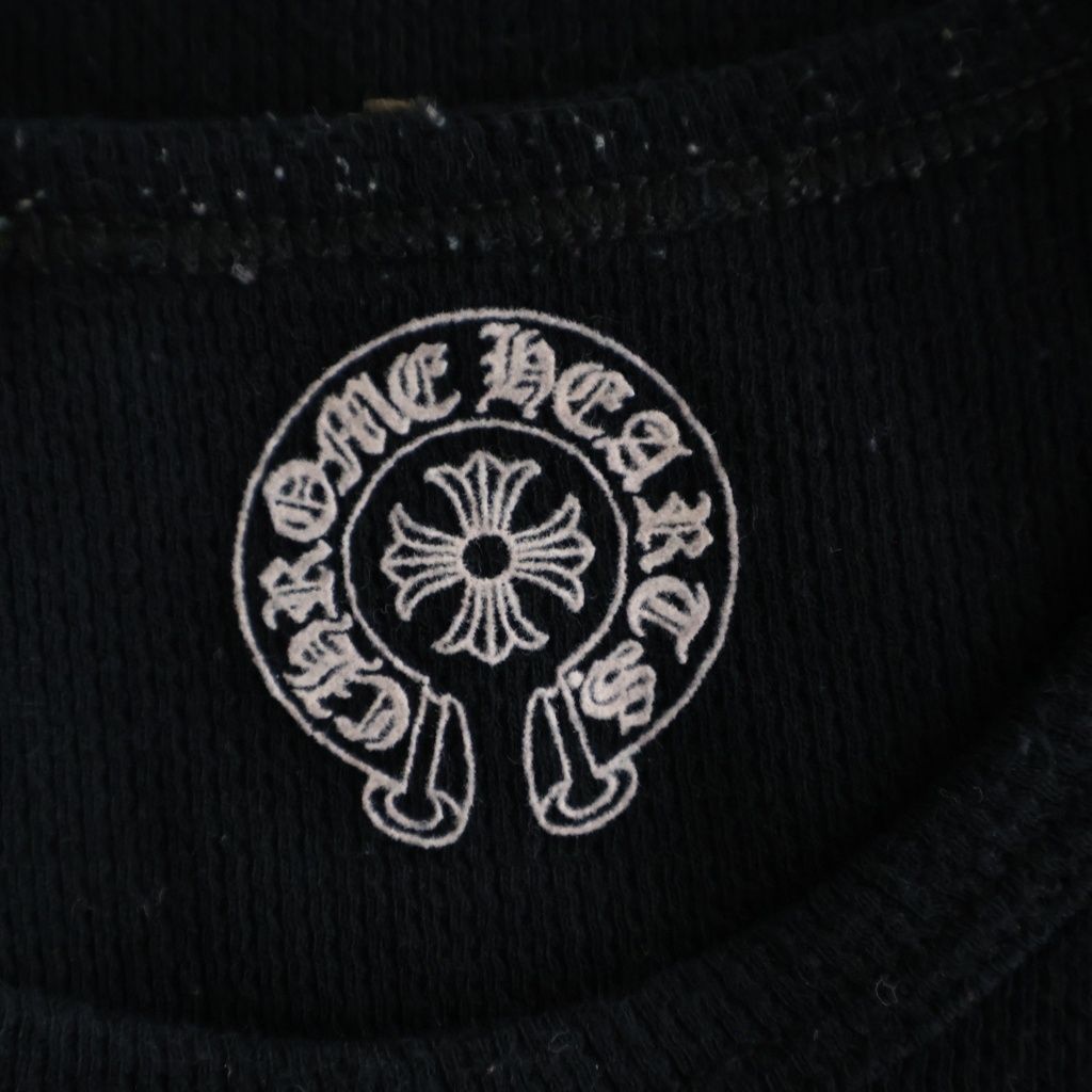 Chrome Hearts Vintage Long Sleeve Thermal CH Plus Print Sweatshirt — view 7