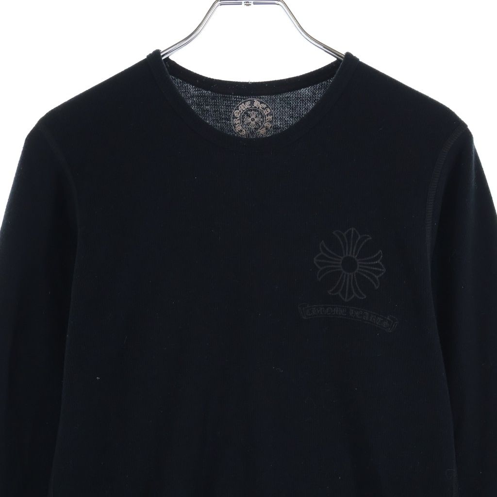 Chrome Hearts Vintage Long Sleeve Thermal CH Plus Print Sweatshirt — view 3