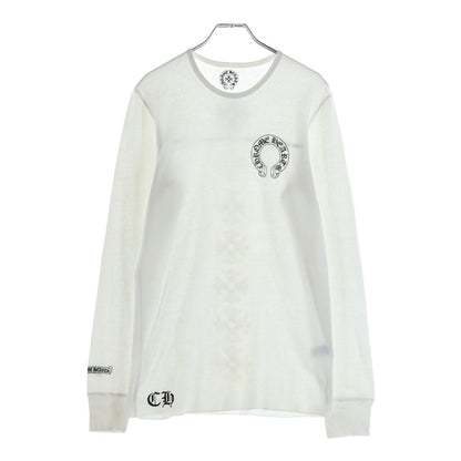 Chrome Hearts Vintage Long Sleeve Thermal Horseshoe CH Plus Print Sweatshirt — view 2