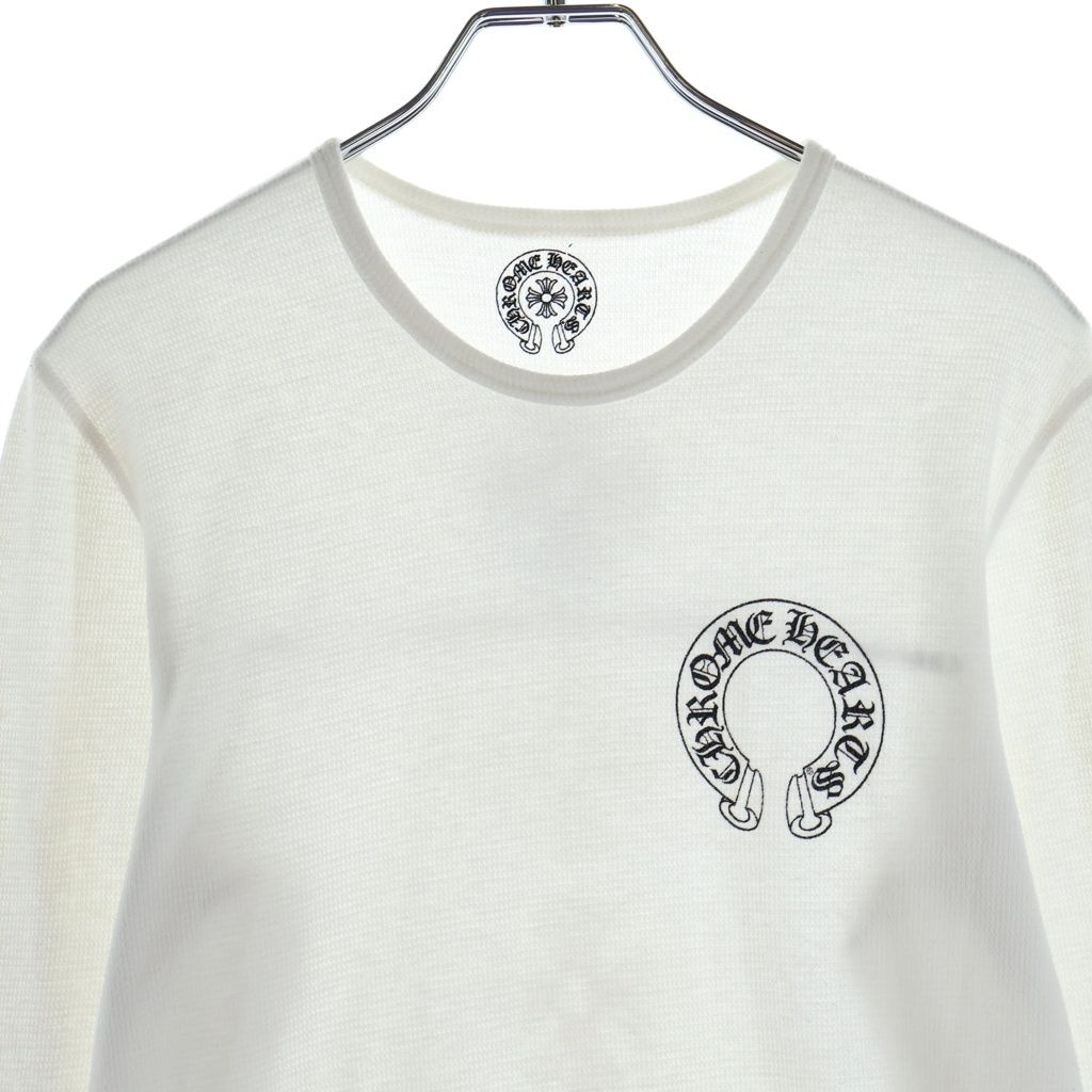 Chrome Hearts Vintage Long Sleeve Thermal Horseshoe CH Plus Print Sweatshirt — view 3