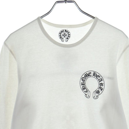 Chrome Hearts Vintage Long Sleeve Thermal Horseshoe CH Plus Print Sweatshirt — view 3