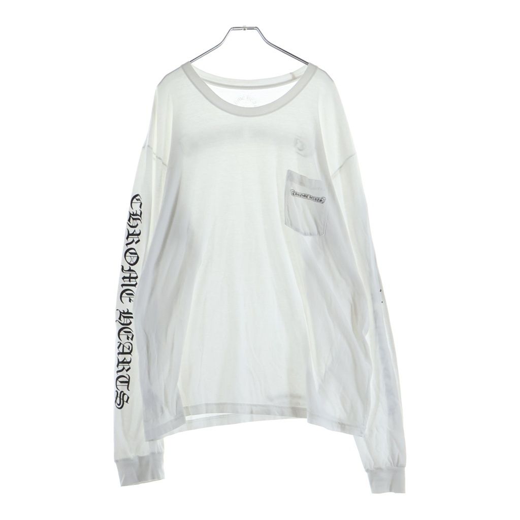 Chrome Hearts CH Long Sleeve English Logo Back Scroll Label T-Shirt — view 2