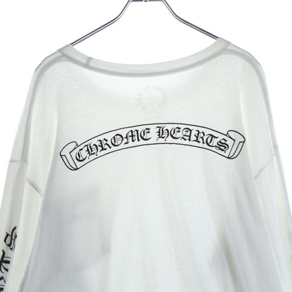 Chrome Hearts CH Long Sleeve English Logo Back Scroll Label T-Shirt — view 4