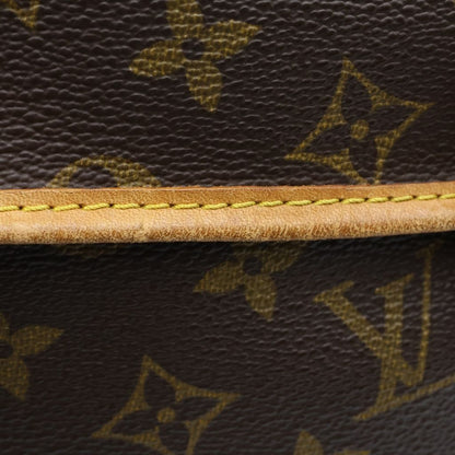 Louis Vuitton Monogram Saumur 35 Shoulder Bag Brown Leather Gold — view 7
