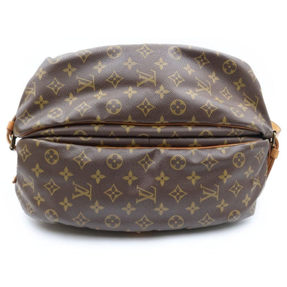 Louis Vuitton Monogram Saumur 35 Shoulder Bag Brown Leather Gold — view 4
