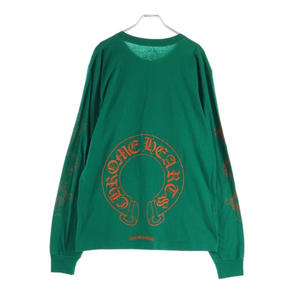 Chrome Hearts CH Long Sleeve CH Cross Horseshoe Print T-Shirt
