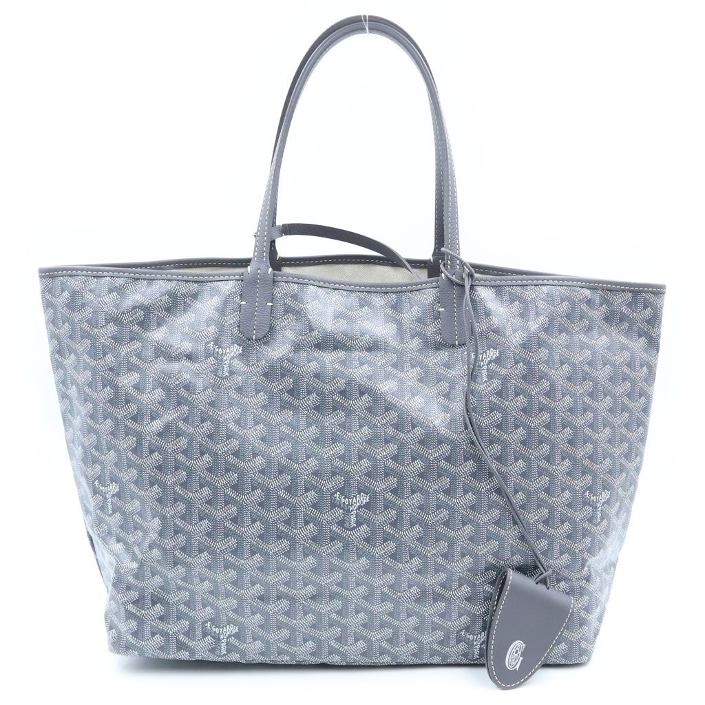Goyard Saint Louis PM Tote Bag Gray Leather