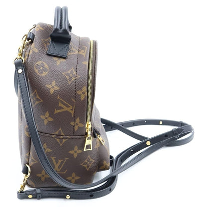 Louis Vuitton Monogram Palm Springs Mini Backpack Mini Bag Brown Black Leather — view 3