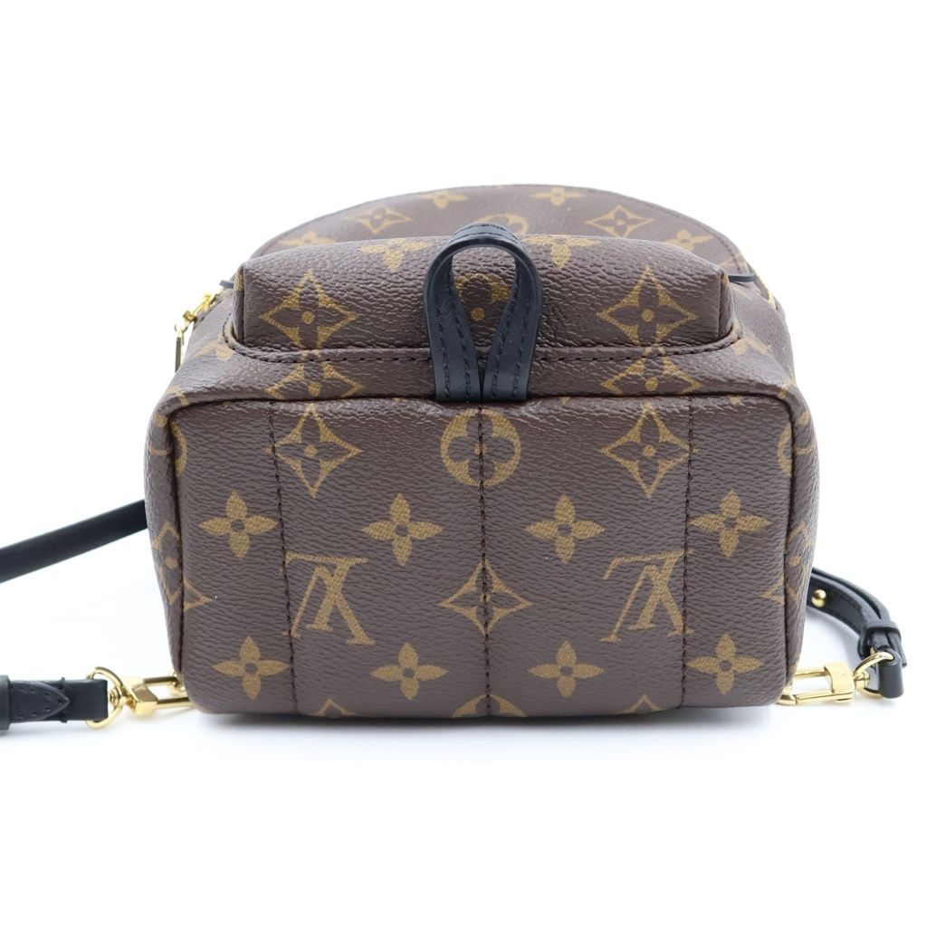 Louis Vuitton Monogram Palm Springs Mini Backpack Mini Bag Brown Black Leather — view 4