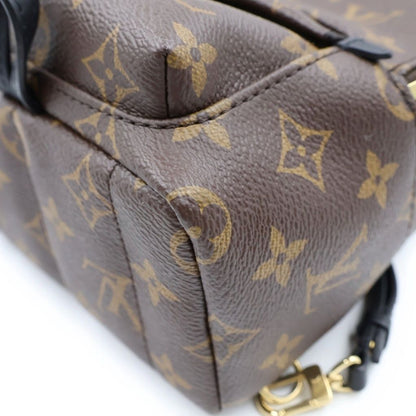 Louis Vuitton Monogram Palm Springs Mini Backpack Mini Bag Brown Black Leather — view 5