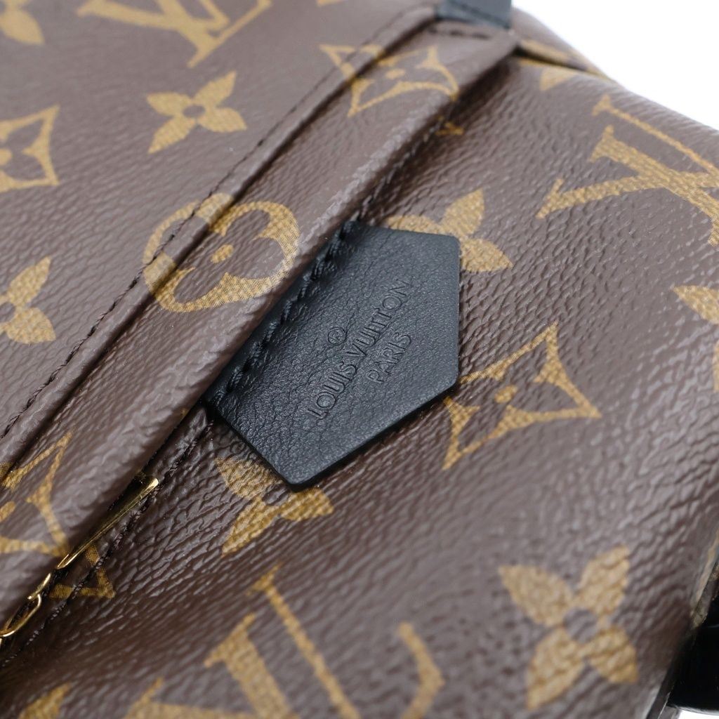 Louis Vuitton Monogram Palm Springs Mini Backpack Mini Bag Brown Black Leather — view 7