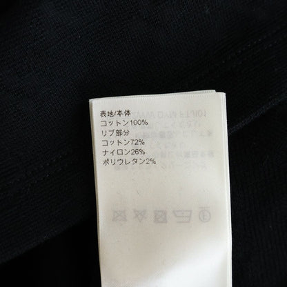 Louis Vuitton Gold Color Snap Button Monogram Pique Polo Dress Cotton Dress Black — view 7