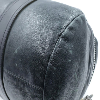 Chrome Hearts Duffle Tiny Dagger Zip Leather Boston Bag Black — view 5
