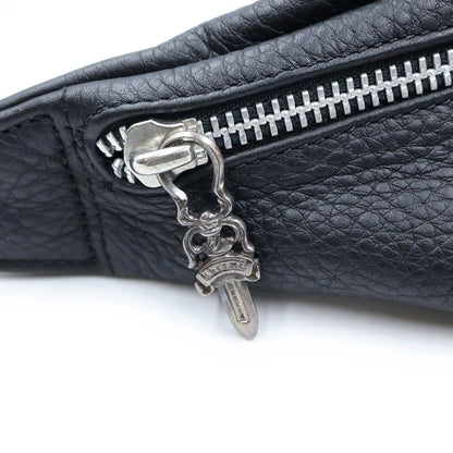 Chrome Hearts 1 Snat Pack Dagger Zip Gunslinger Belt Leather Waist Bag Black — view 6