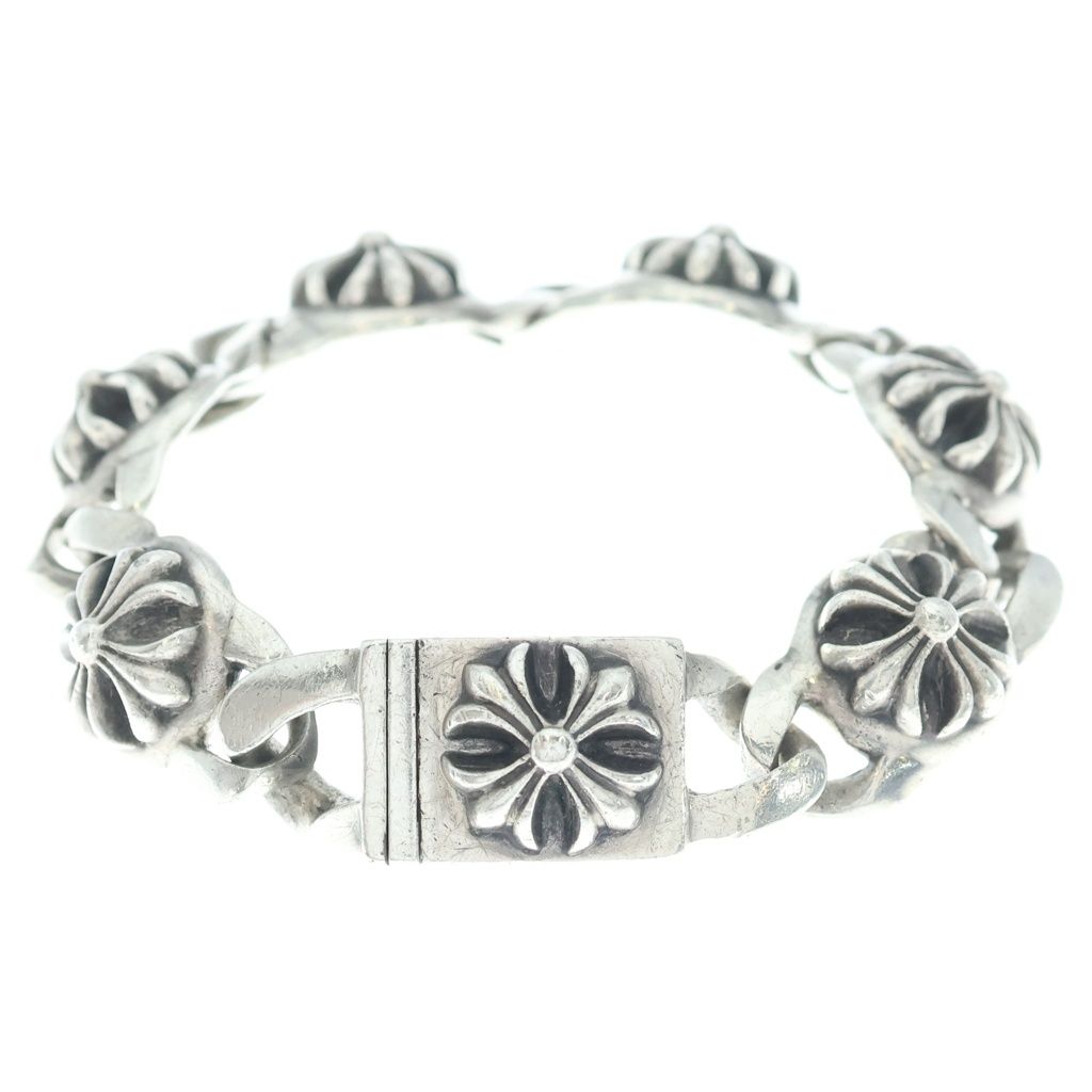 Chrome Hearts Cross Link Bracelet Silver