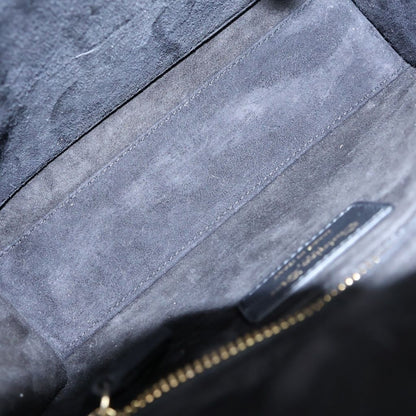 Dior Lady Dior Small 2-Way Shoulder Bag Black Leather Gold — view 7