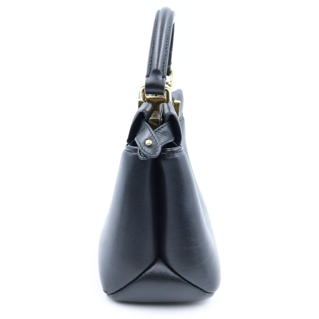 Fendi Peekaboo Iconic 2-Way Shoulder Bag Black Leather Gold — view 3