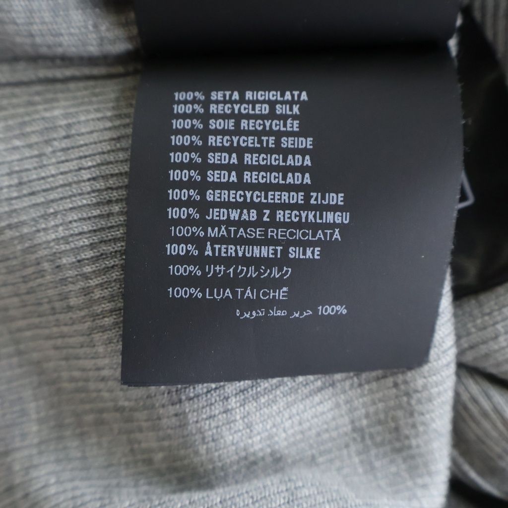 Prada Logo Silk Crew Neck Sweater Gray — view 7