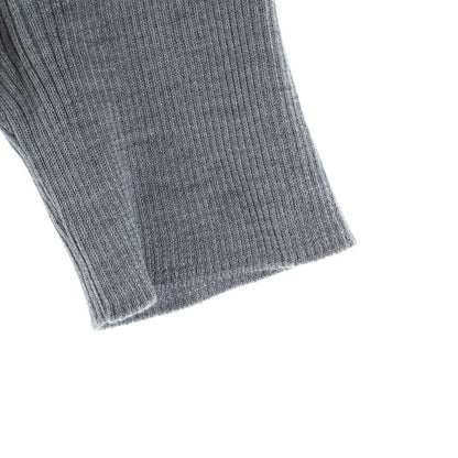Prada Logo Silk Crew Neck Sweater Gray — view 5