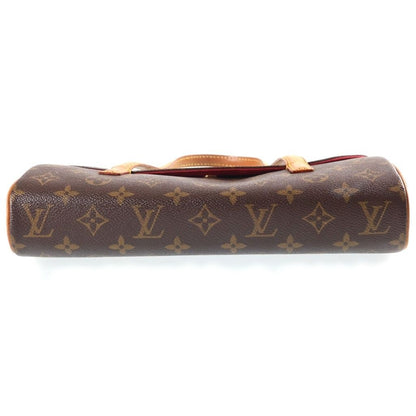 Louis Vuitton Monogram Sonatine Mini Bag Brown Leather Gold — view 4
