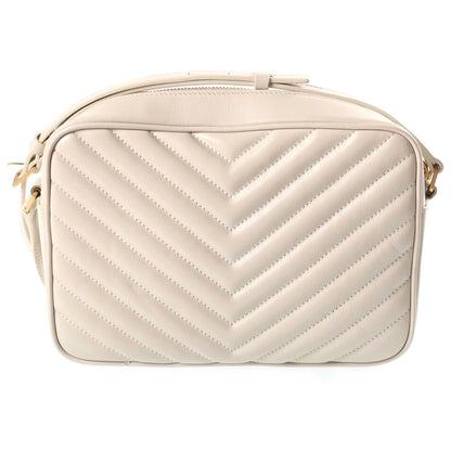 Saint Laurent Paris Lou Camera Bag Ivory Leather Gold — view 2