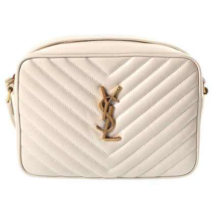 Saint Laurent Paris Lou Camera Bag Ivory Leather Gold