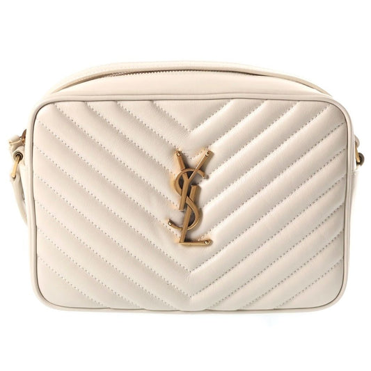 Saint Laurent Paris Lou Camera Bag Ivory Leather Gold
