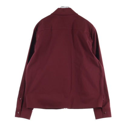 Moncler Full Zip Up Front Logo Shirt Jacket Bordeaux Wine — view 2