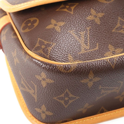 Louis Vuitton Monogram Solonge Shoulder Bag Brown Leather Gold — view 5