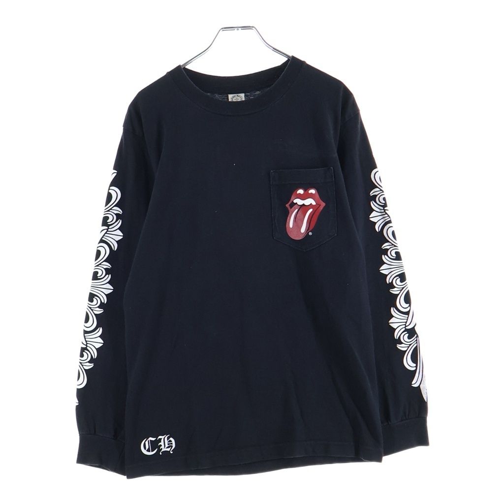 Chrome Hearts the Rolling Stones Vintage Lip and Tongue Tan Sleeve Floral Print — view 2