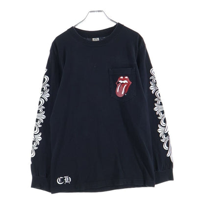 Chrome Hearts the Rolling Stones Vintage Lip and Tongue Tan Sleeve Floral Print — view 2