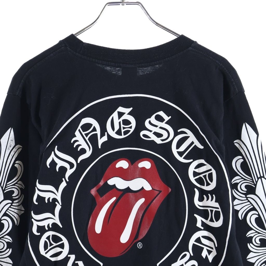 Chrome Hearts the Rolling Stones Vintage Lip and Tongue Tan Sleeve Floral Print — view 4