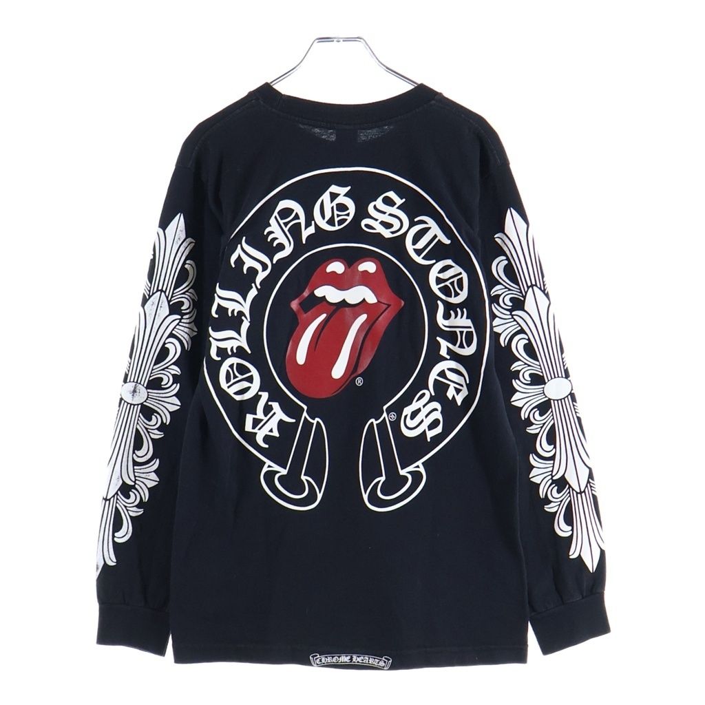 Chrome Hearts the Rolling Stones Vintage Lip and Tongue Tan Sleeve Floral Print