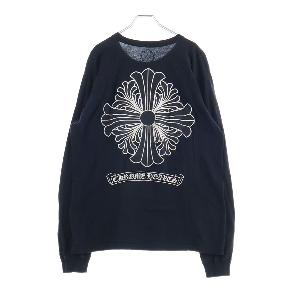 Chrome Hearts Vintage CH Plus T-shrt CH Back Scroll Print Long Sleeve T-Shirt