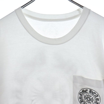Chrome Hearts Horseshoe Short Sleeve Tee Print Pocket T-Shirt White — view 3
