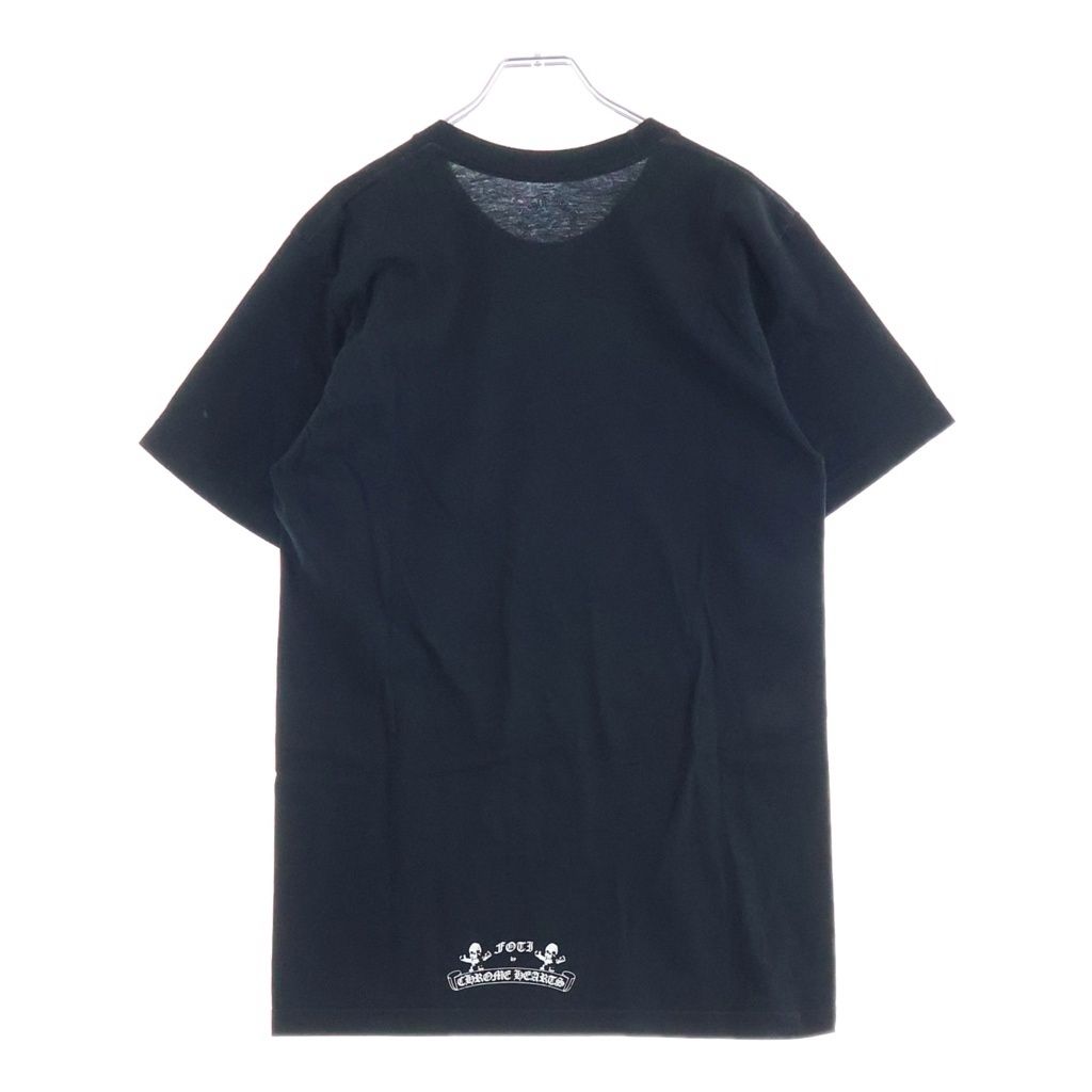 Chrome Hearts Front Logo Crew Neck Sleeve T-Shirt Black — view 2