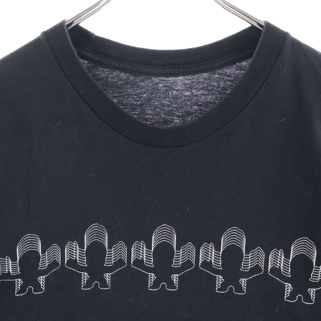 Chrome Hearts Front Logo Crew Neck Sleeve T-Shirt Black — view 3