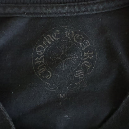 Chrome Hearts Front Logo Crew Neck Sleeve T-Shirt Black — view 7