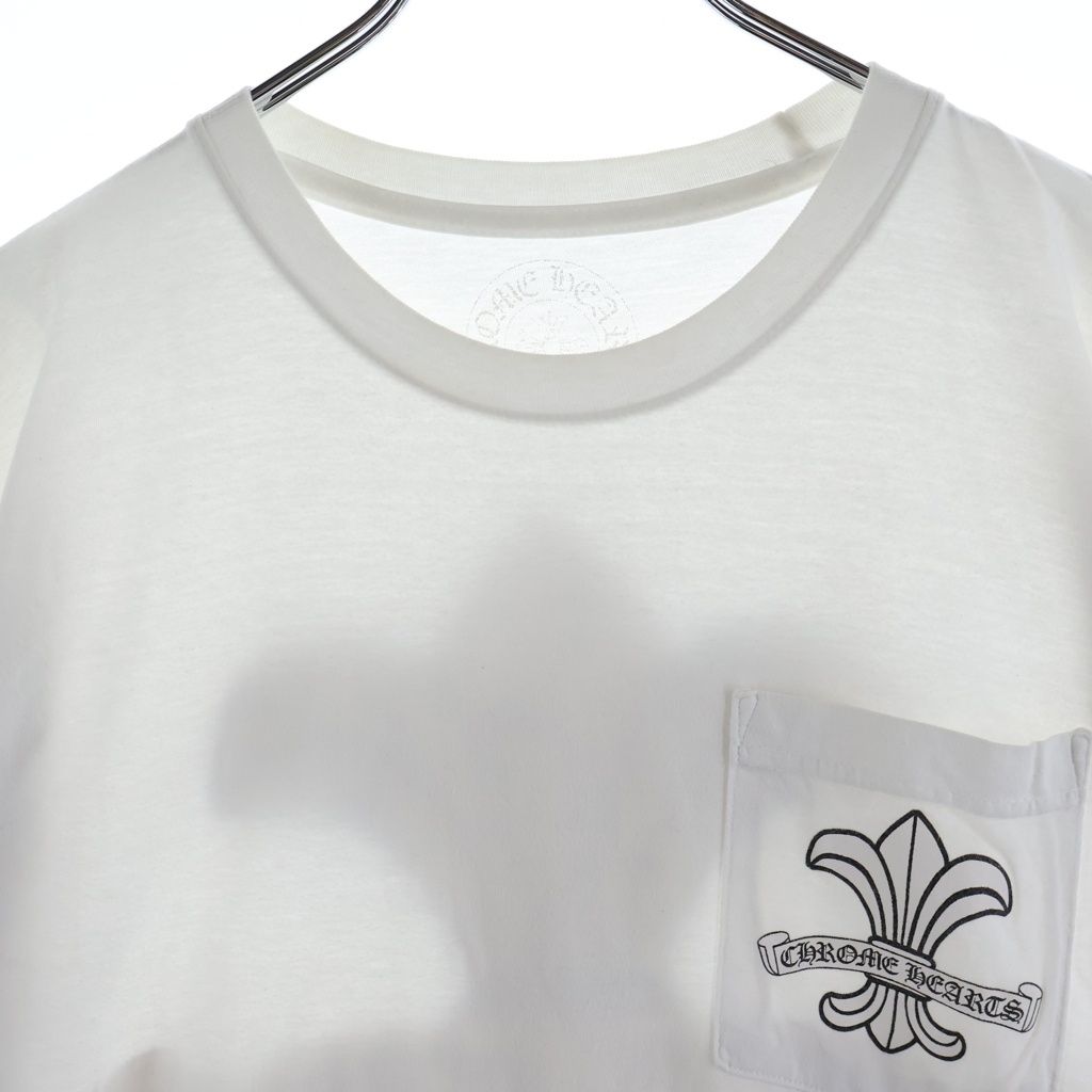 Chrome Hearts CH Short Sleeve Back Flare Scroll Label CH All Over Print Crew — view 3