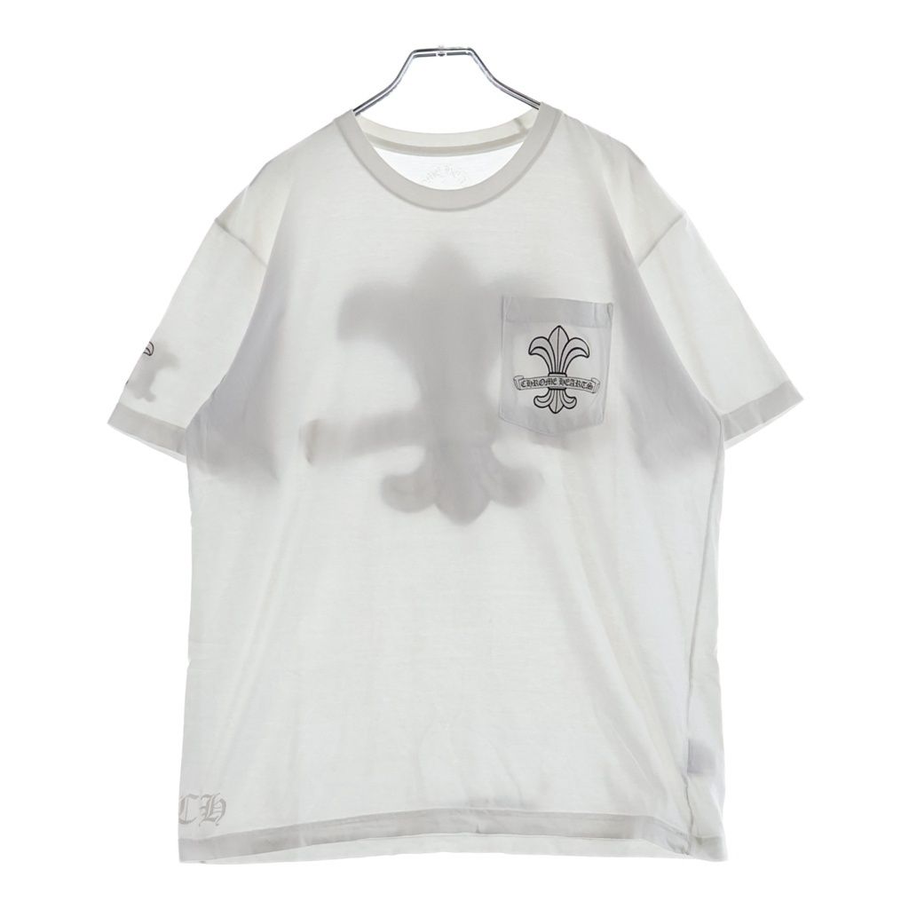 Chrome Hearts CH Short Sleeve Back Flare Scroll Label CH All Over Print Crew — view 2
