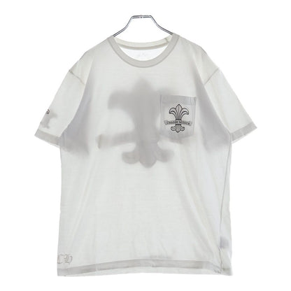 Chrome Hearts CH Short Sleeve Back Flare Scroll Label CH All Over Print Crew — view 2